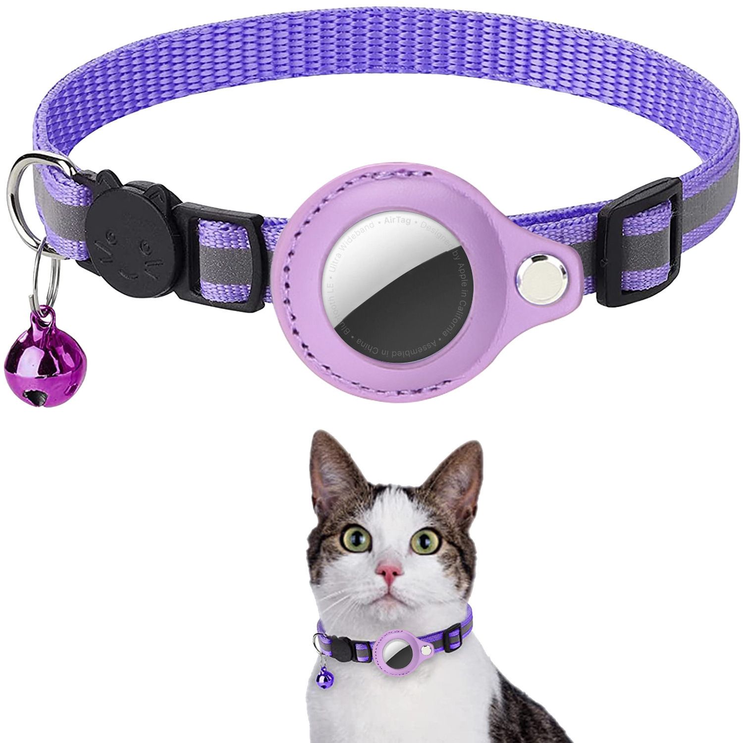 Airtag Case Collar for Cat with Protective Case
