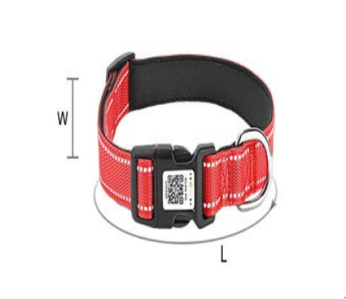 Smart “Scan Me” Dog Collar – GPS Tracking & ID Tag Waterproof Nylon Collar